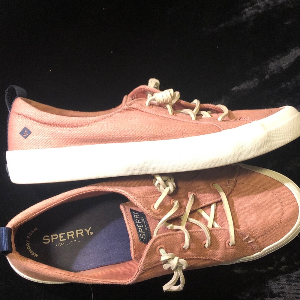Sperry women’s Crest Vibe sneakers Pink Canvas 9.5 - Picture 5 of 7